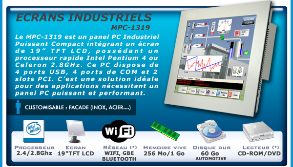 Nouvel Ecran Industriel puissant et compact : le MPC 1319